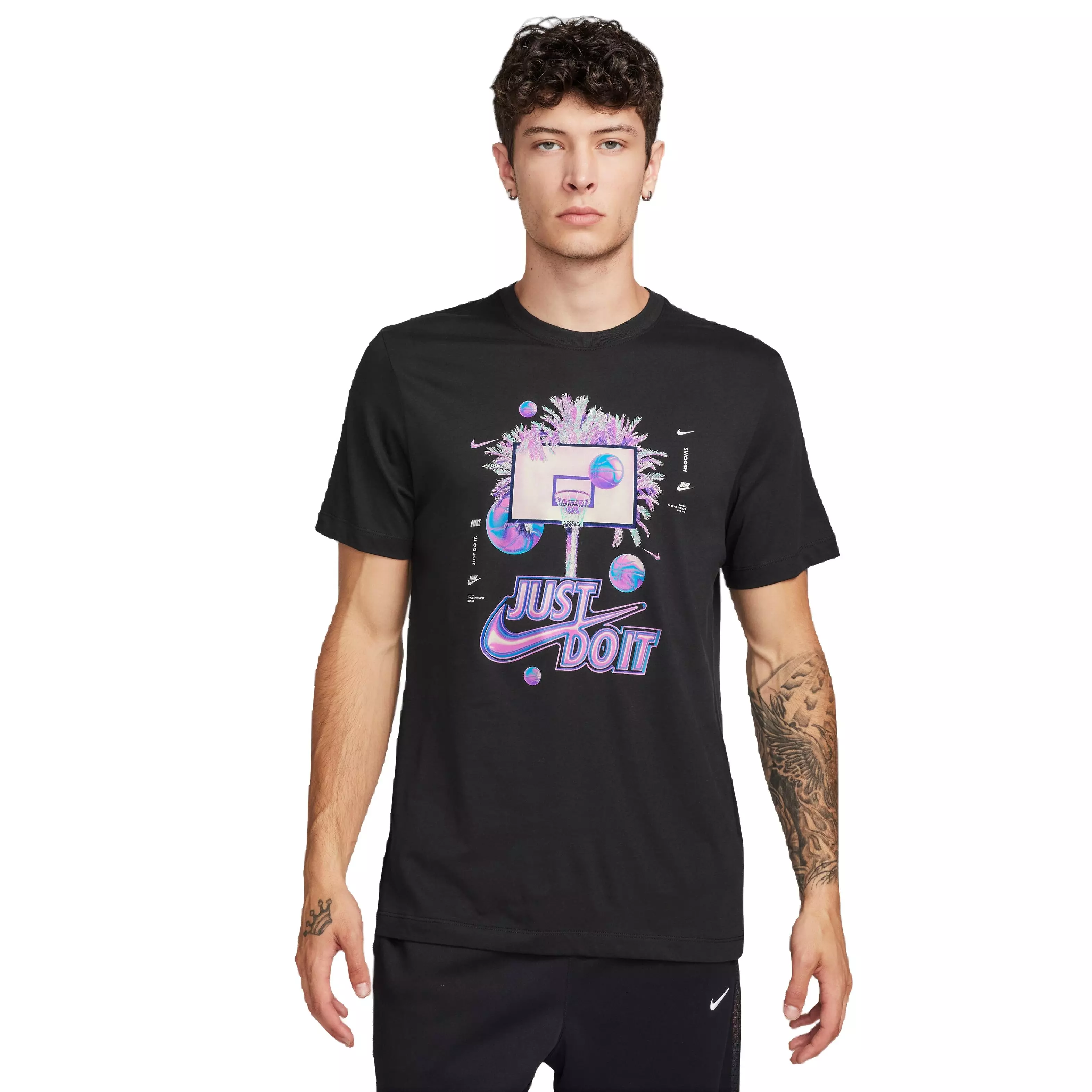 Nike Men's Basketball Photo Tee Iridescent Graphic | Hibbett